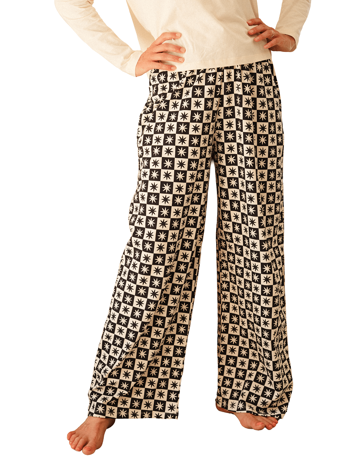 Ensemble de pyjama long ample imprimé WE ARE JOLIES Noir