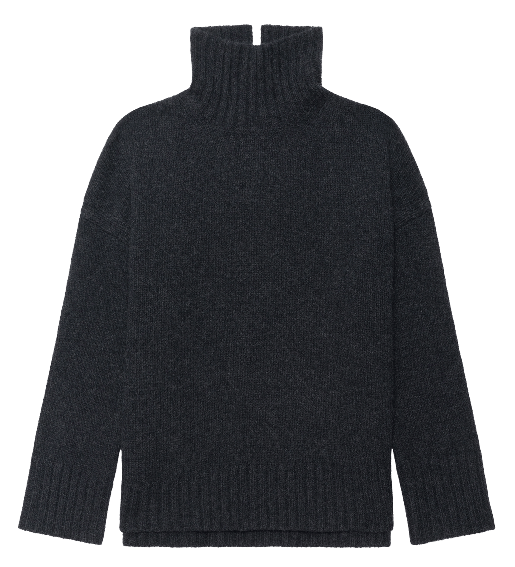 Weiter Pullover aus Wolle und Kaschmir mit Stehkragen ZADIG&VOLTAIRE Grau