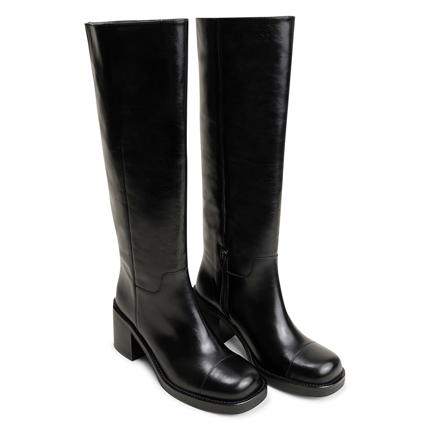Bottes en cuir JONAK Noir