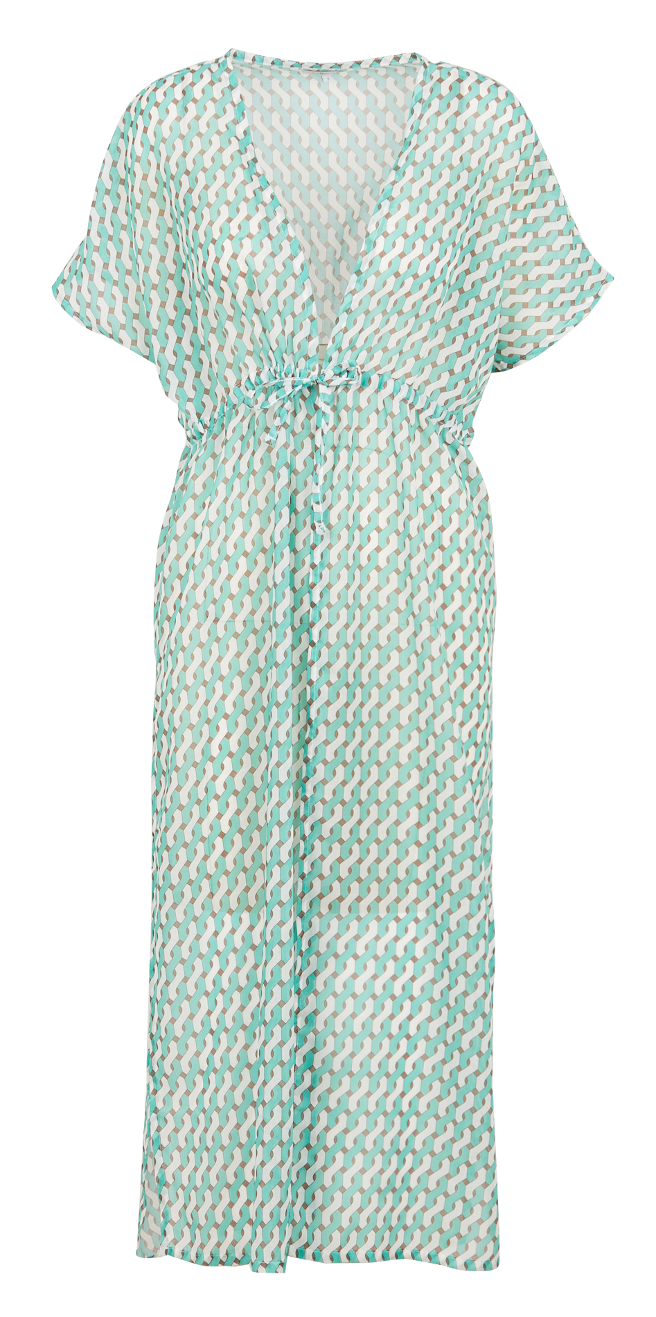Printed beach tunic LIVIA Green