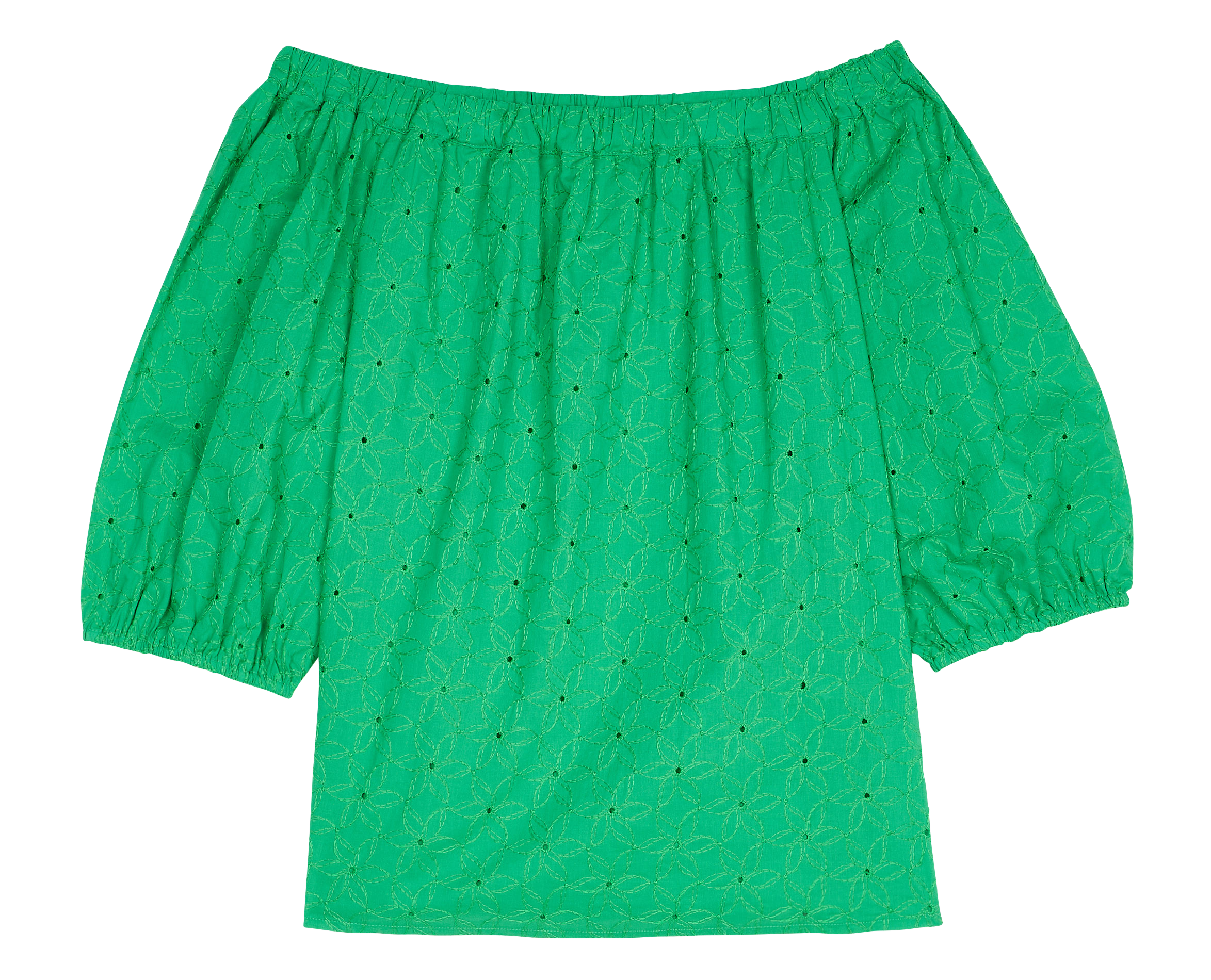 Tunique en coton brodé PERSONA by Marina Rinaldi Vert