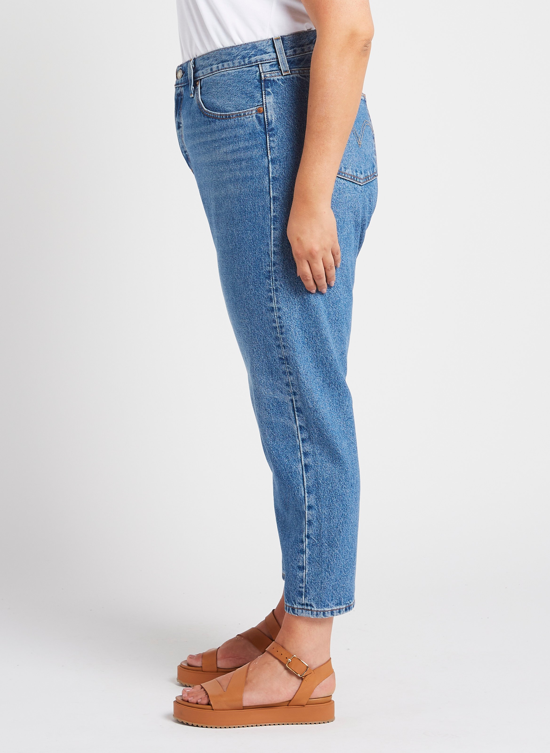 High-rise straight-leg jeans LEVI'S Blue