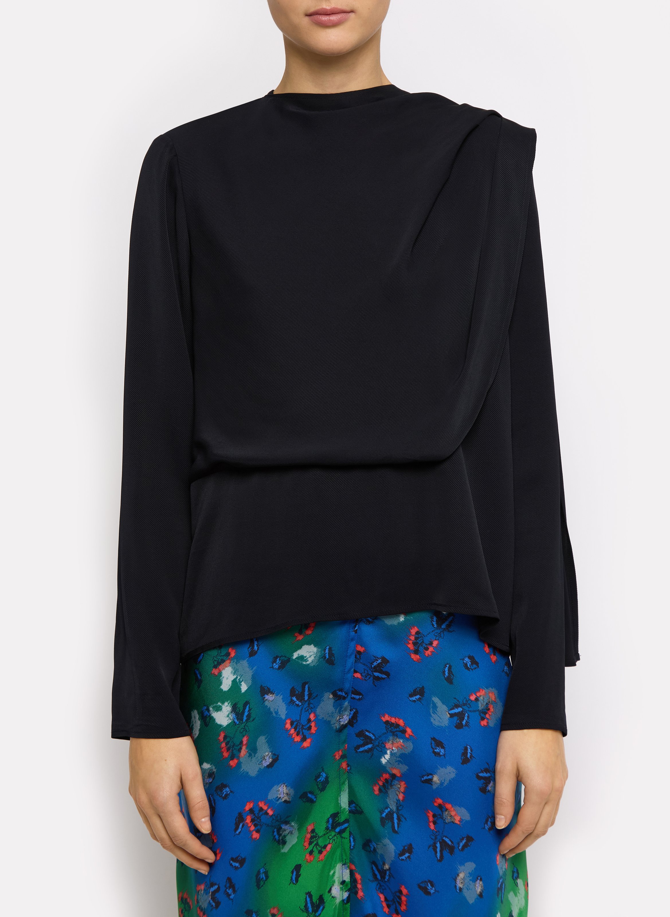 Top droit à col rond ROSEANNA Bleu