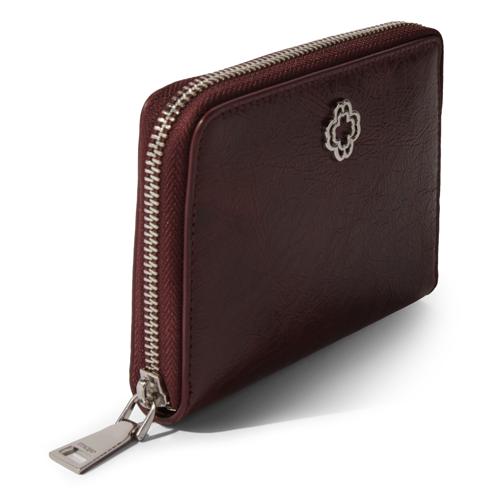 Portefeuille en cuir MAJE Rouge