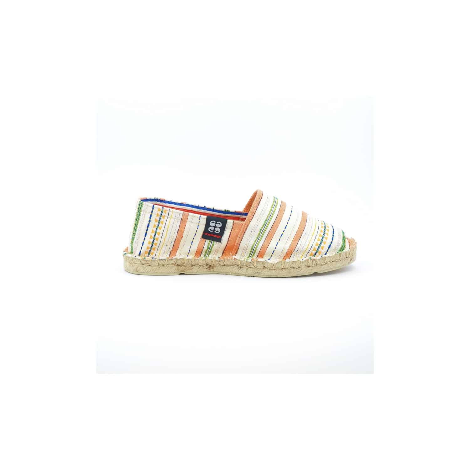 Striped espadrilles Beige