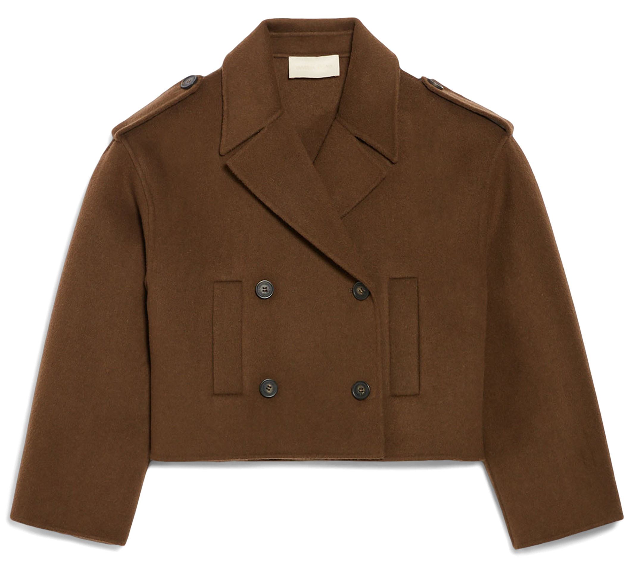 Manteau court en laine mélangée VANESSA BRUNO Vert