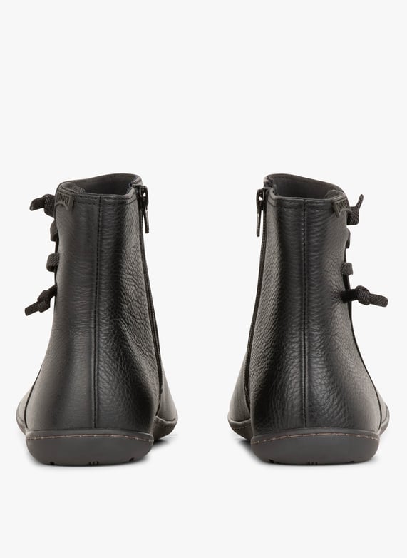 Flat round toe ankle boots discount