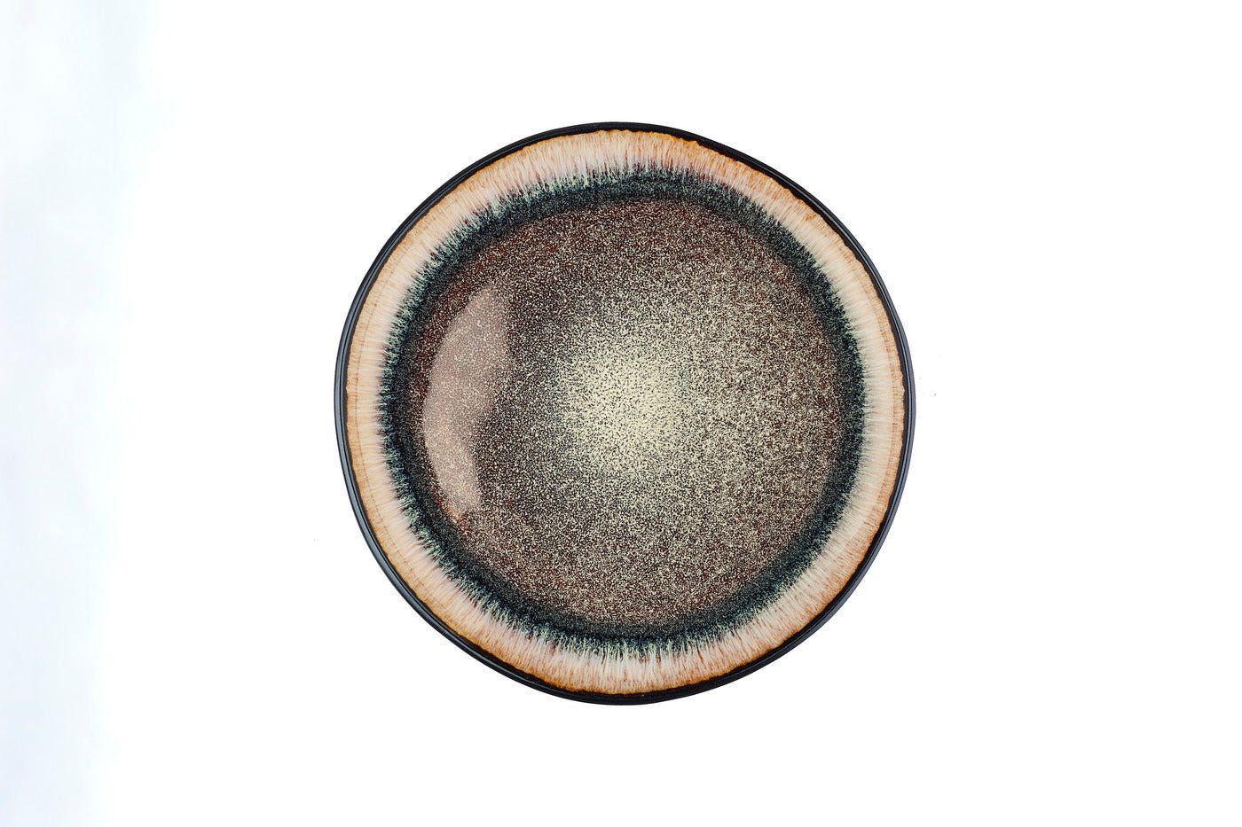 Iris Plate ø21.5cm - 6 pieces - Wild Brown BJORN Brown