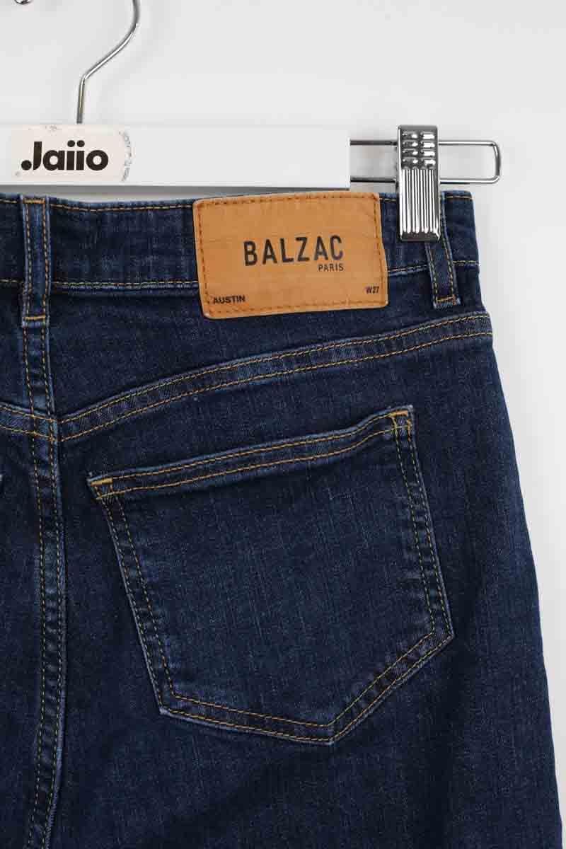 Cotton straight jeans BALZAC PARIS - Seconde Main Blue