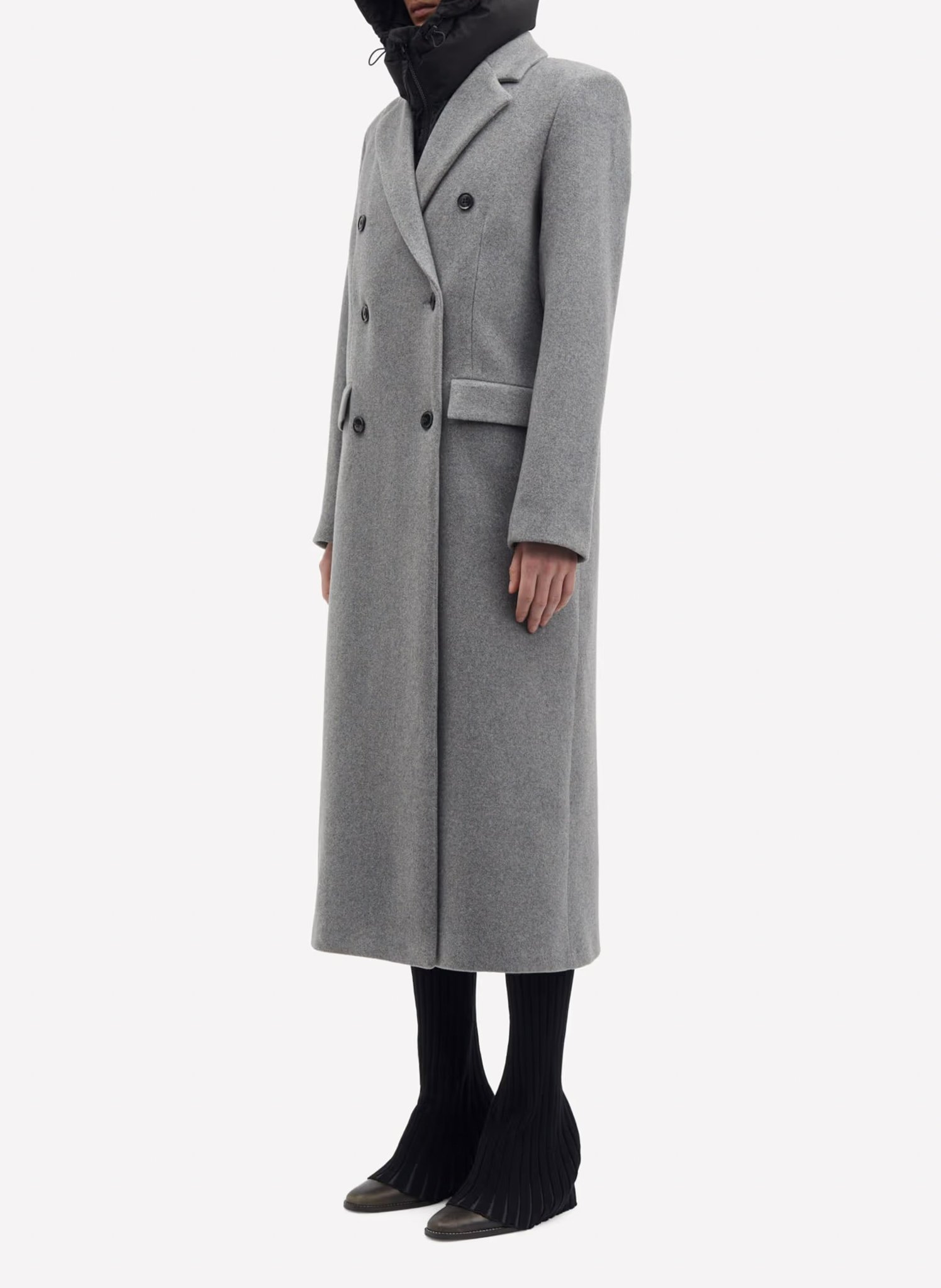 Lange jas SAMSOE SAMSOE Grijs