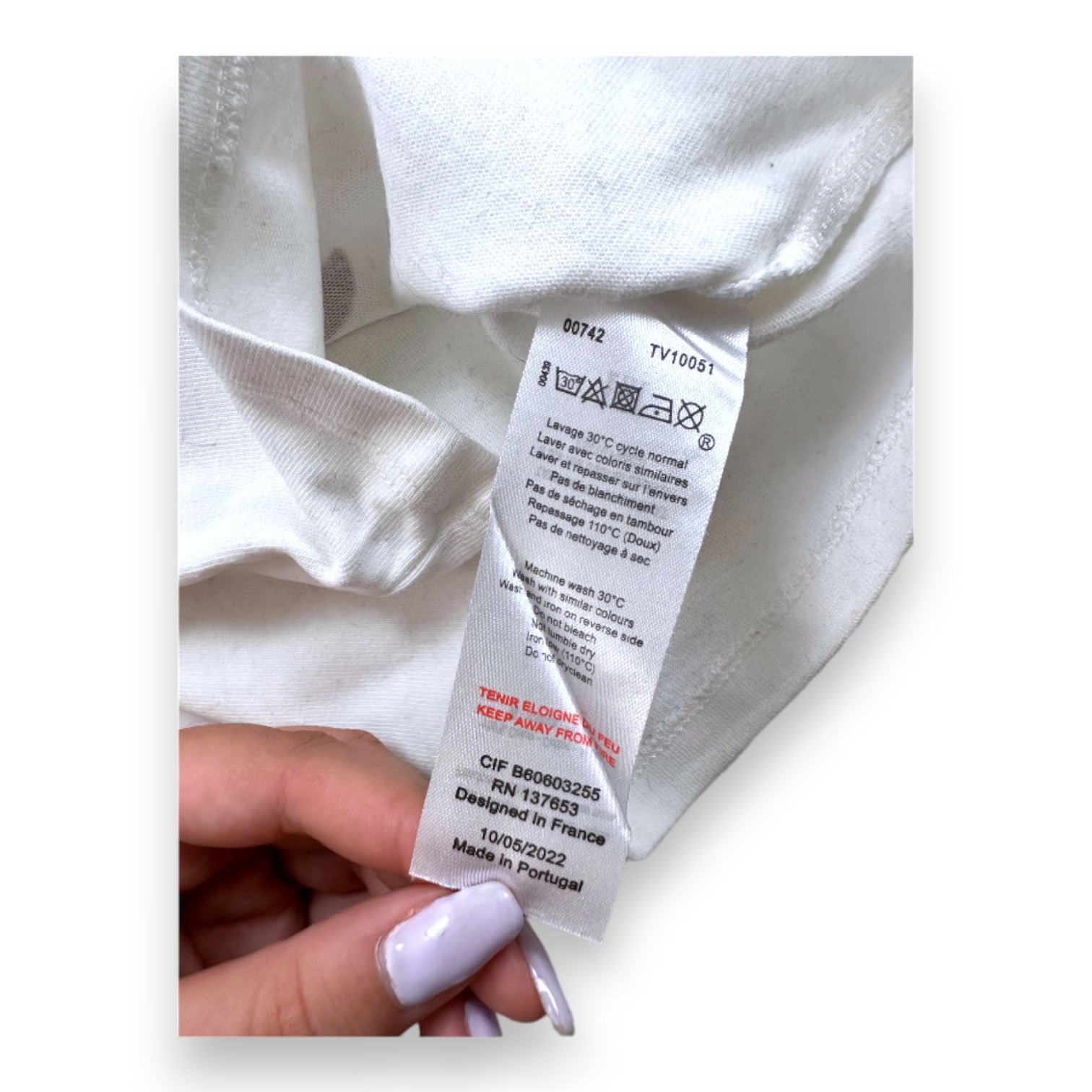 White baby T-shirt - 6 months TARTINE ET CHOCOLAT - seconde-main White