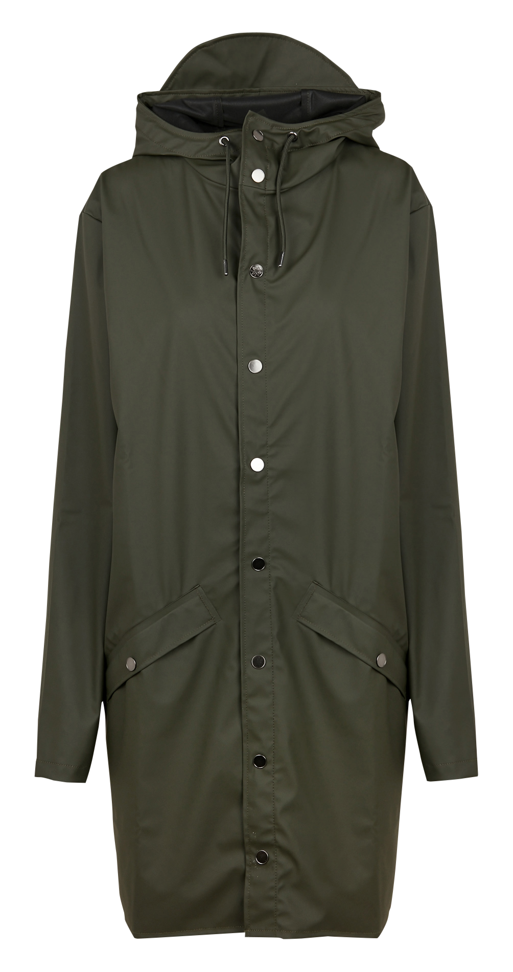 Hooded waterproof windcheater RAINS Green