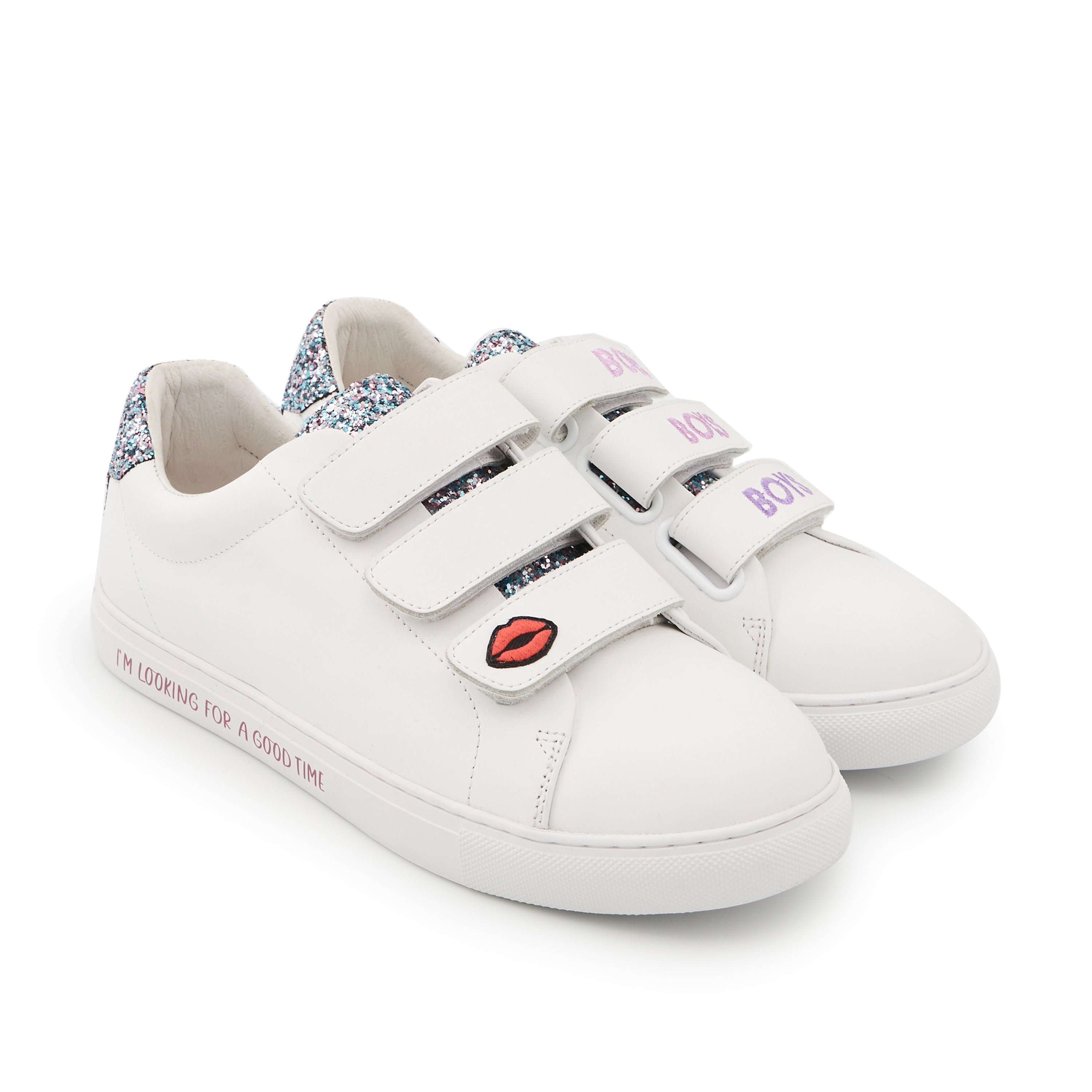 Leather sneakers BONS BAISERS PARIS White