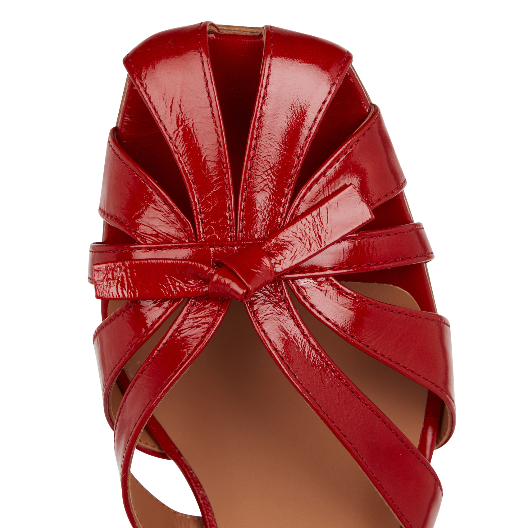 Alice heeled leather sandals BILLI BI Red