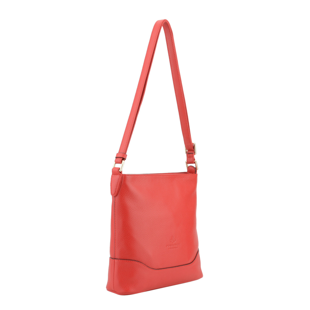 Red crossbody bag POURCHET Red