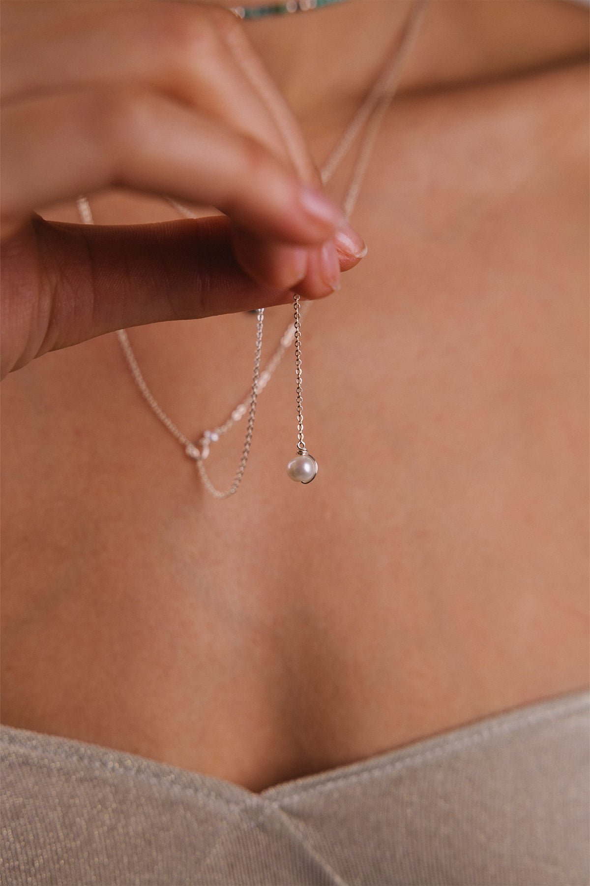 Reversible silver necklace YAY Silver