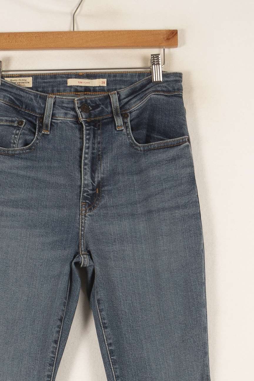 Cropped slim jeans with studs LEVI'S - Seconde main Blue