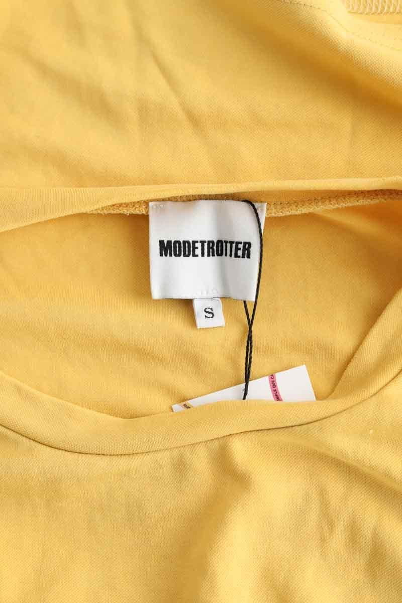 Cotton T-shirt MODETROTTER - Seconde Main Yellow