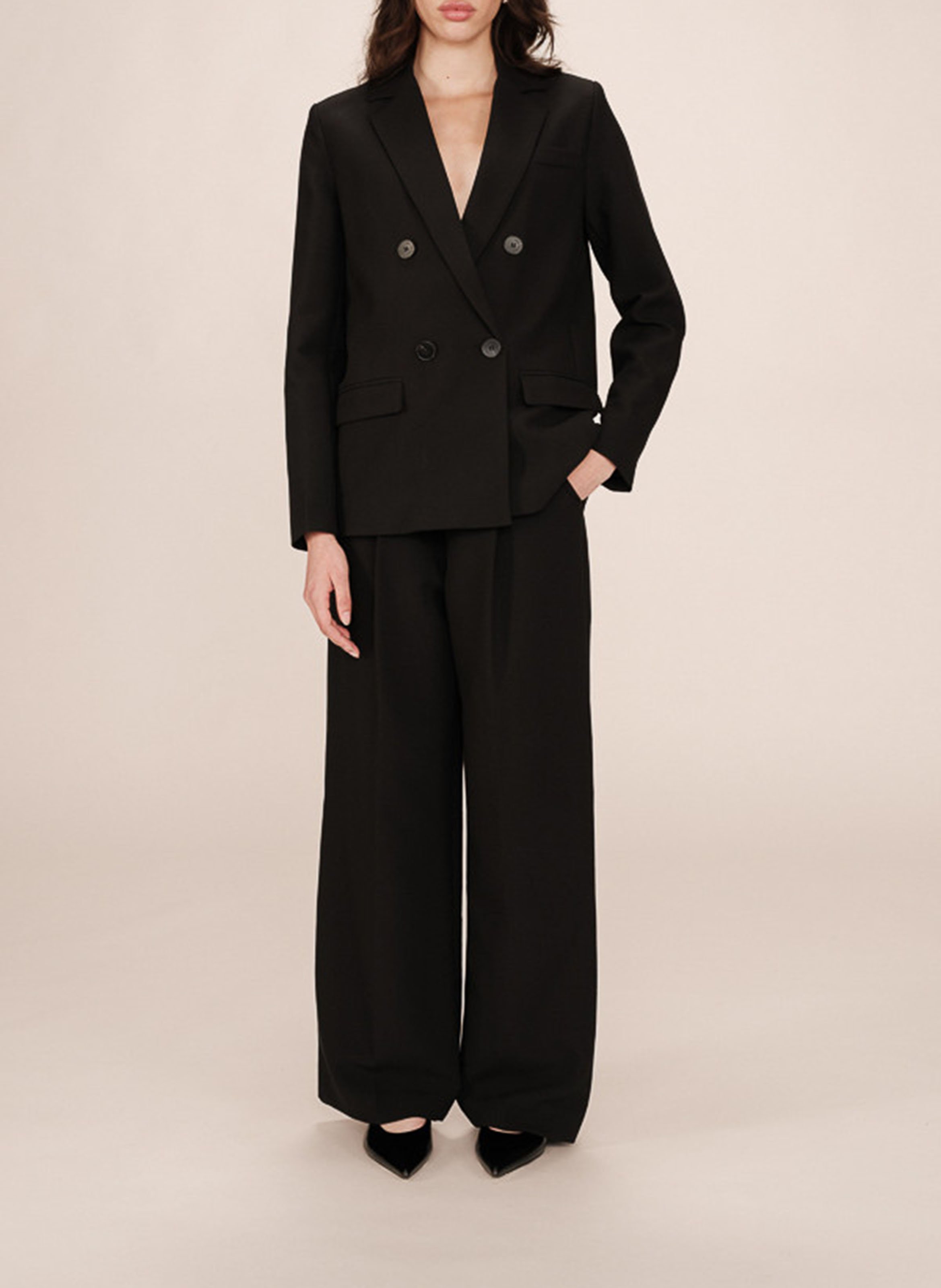 Loose-fit suit jacket GRACE ET MILA Black