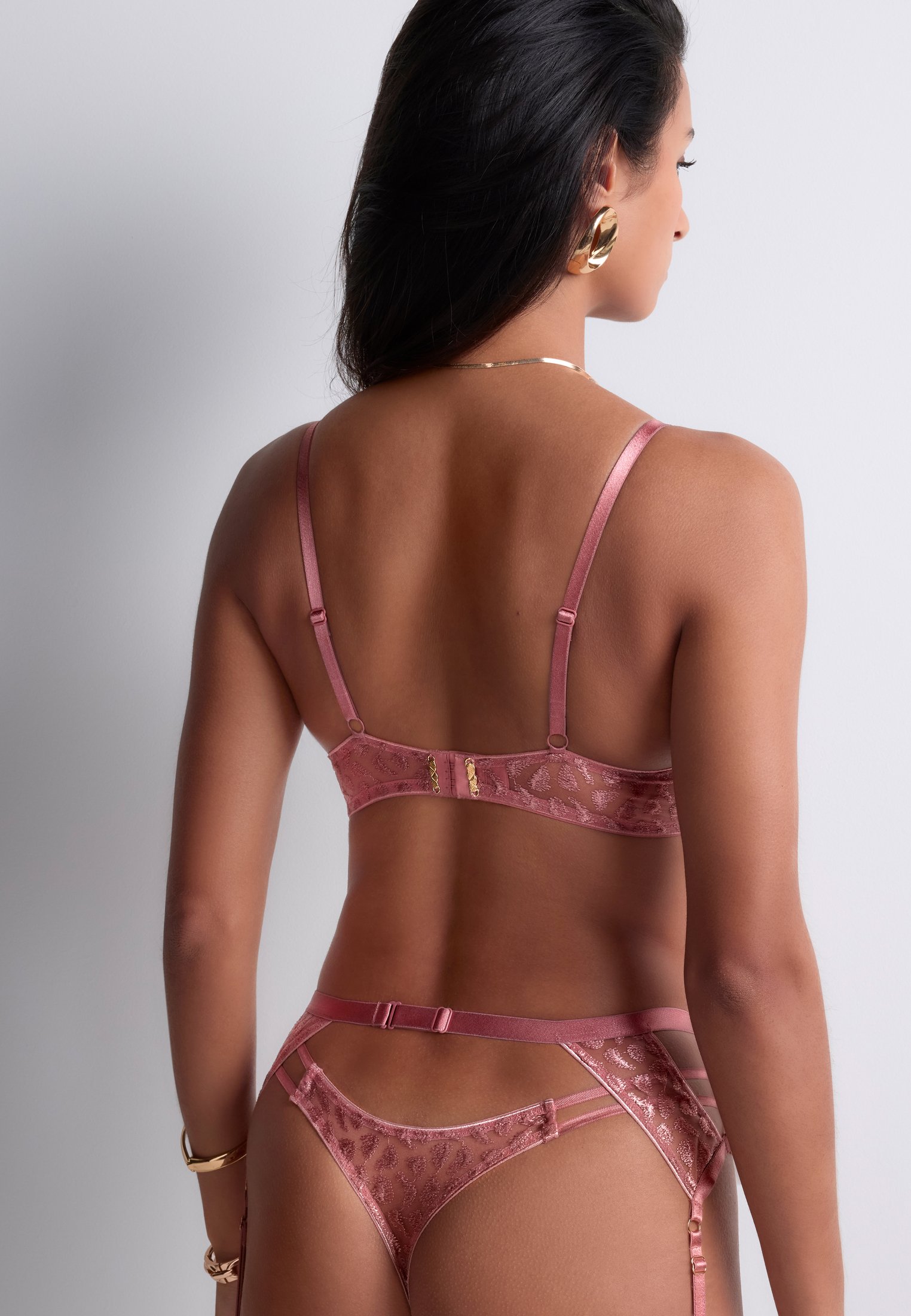 Architecture underwired triangle bra AUBADE Pink