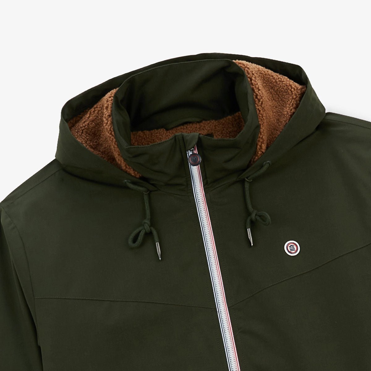 Water-repellent fleece parka SERGE BLANCO Green