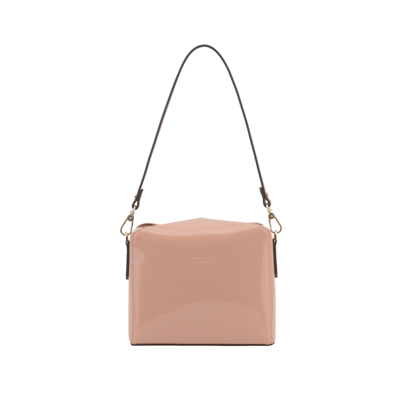Shoulder bag - synthetic and leather POURCHET Pink