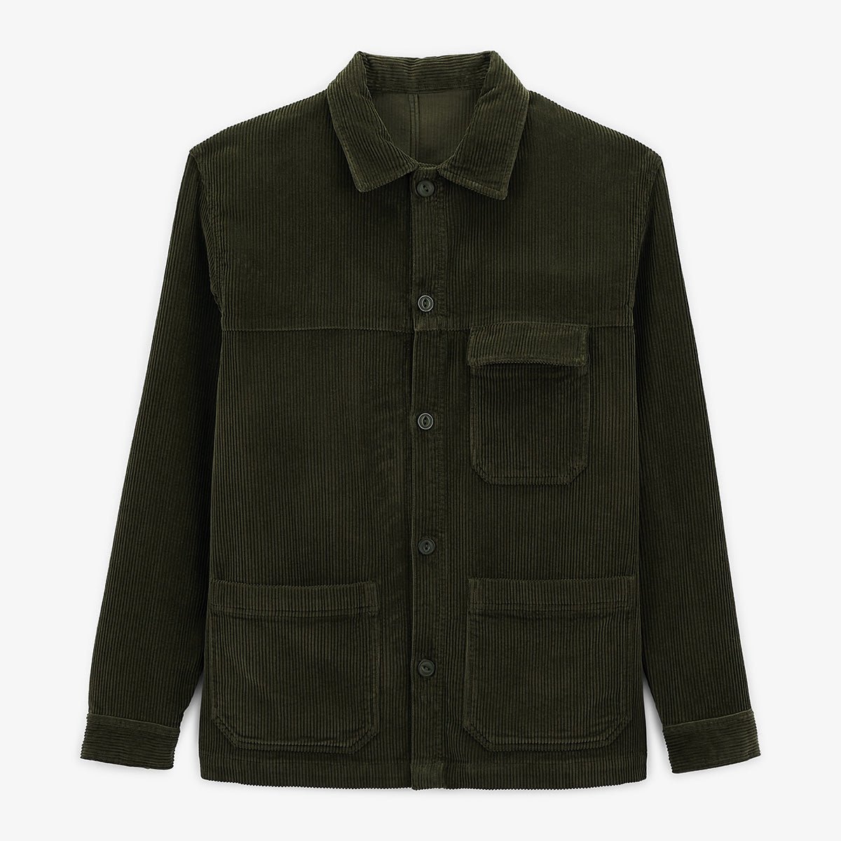 Corduroy utility jacket SERGE BLANCO Green