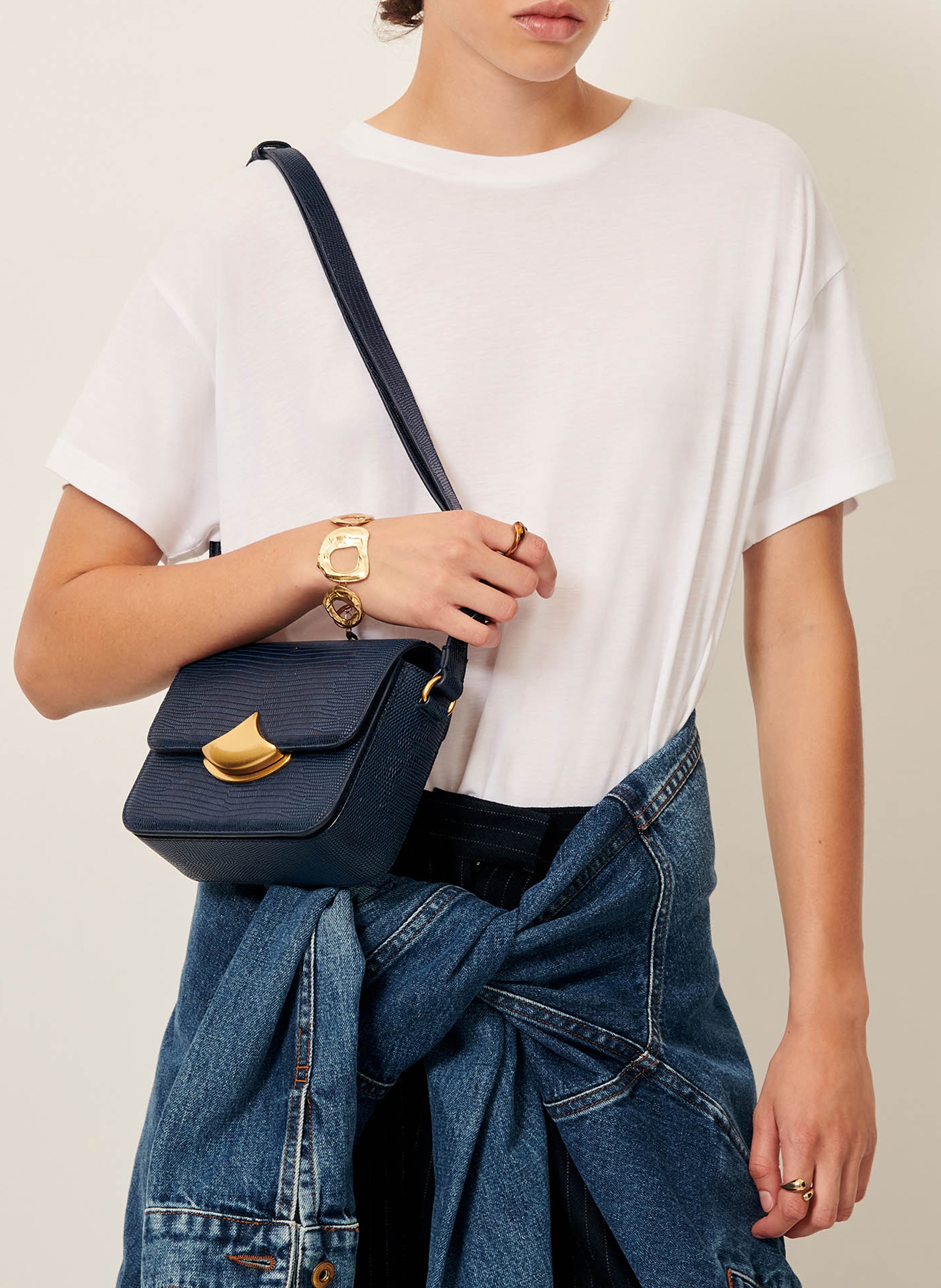 Round-neck oversized T-shirt SESSUN White