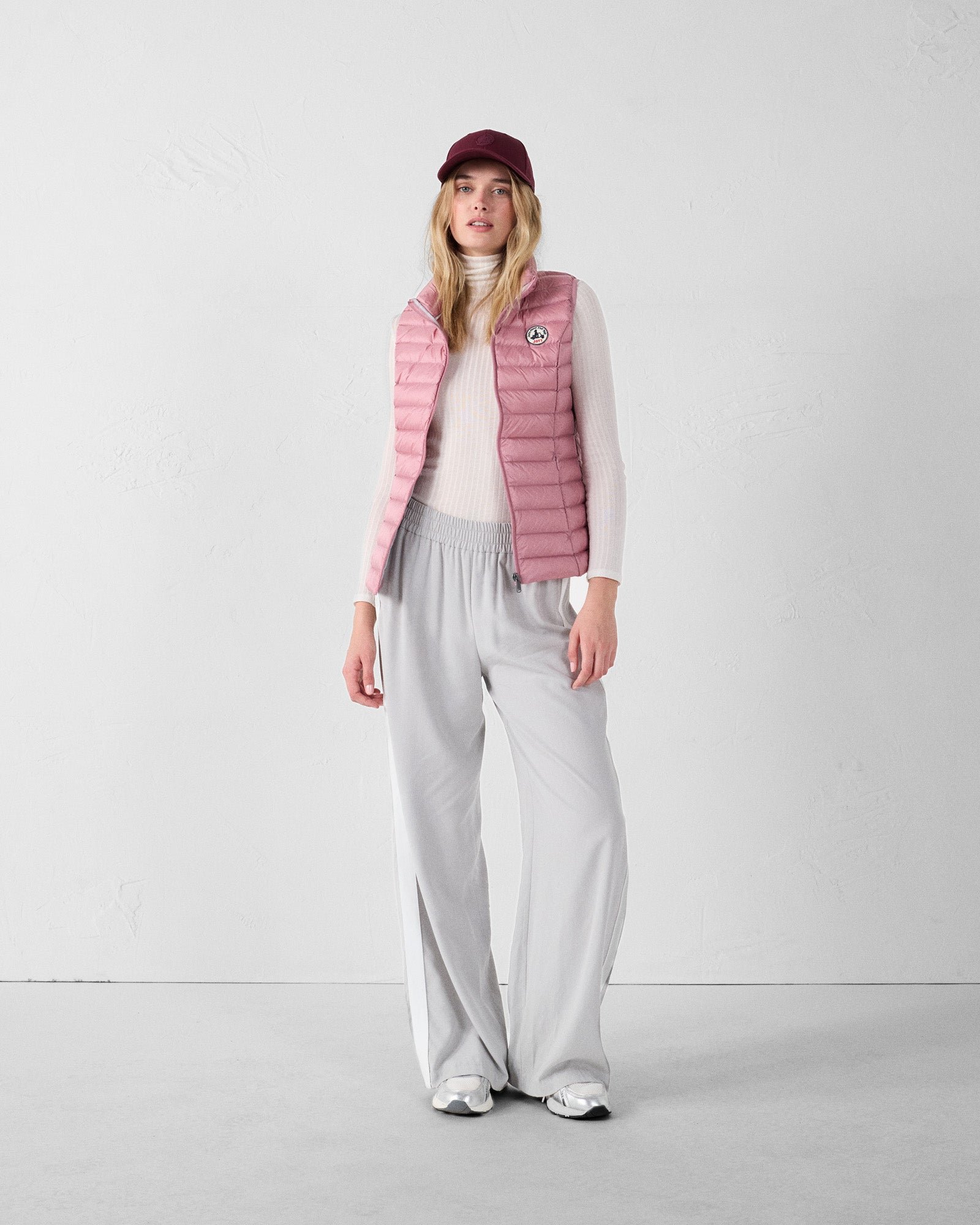 Sleeveless lightweight down vest seda JOTT Pink