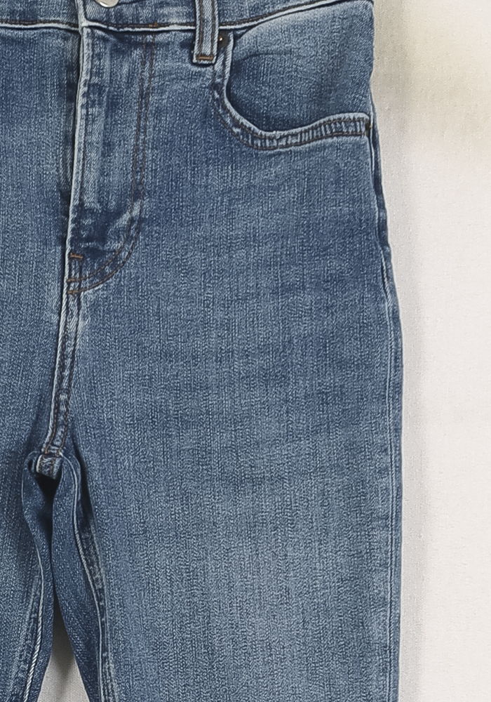 Cropped slim jeans with studs REFORMATION - Seconde Main Blue