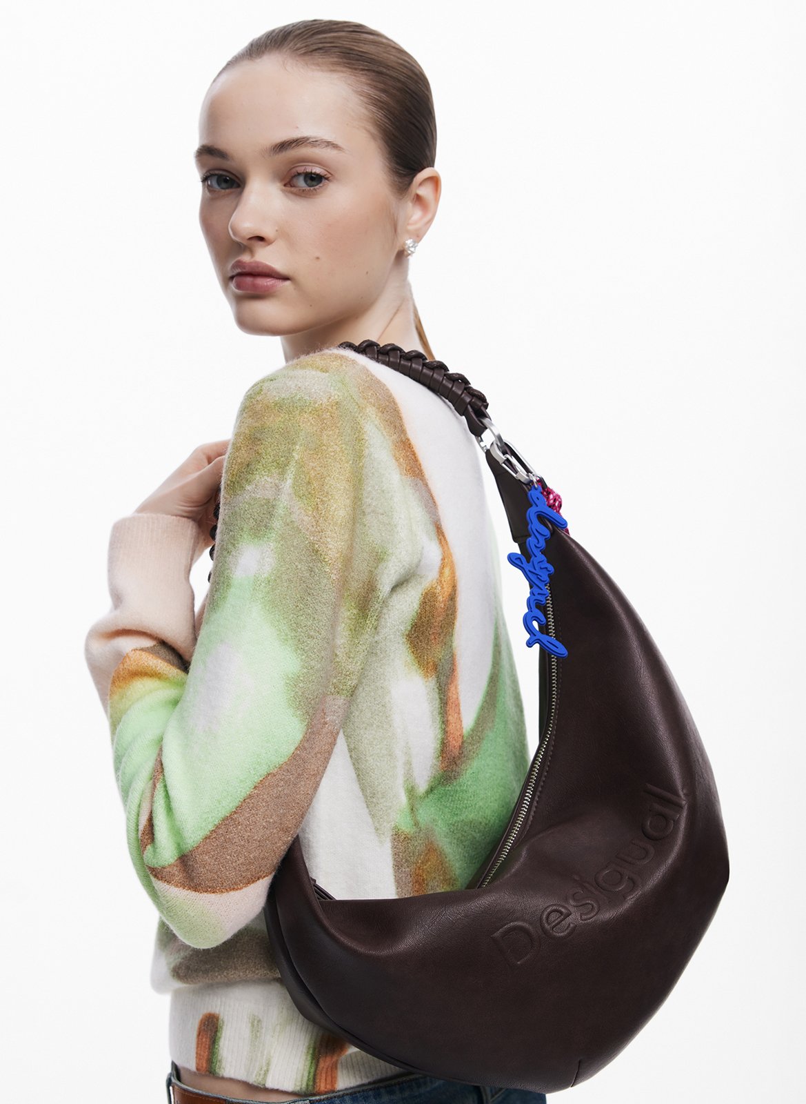 Kunstleder-Handtasche DESIGUAL Braun