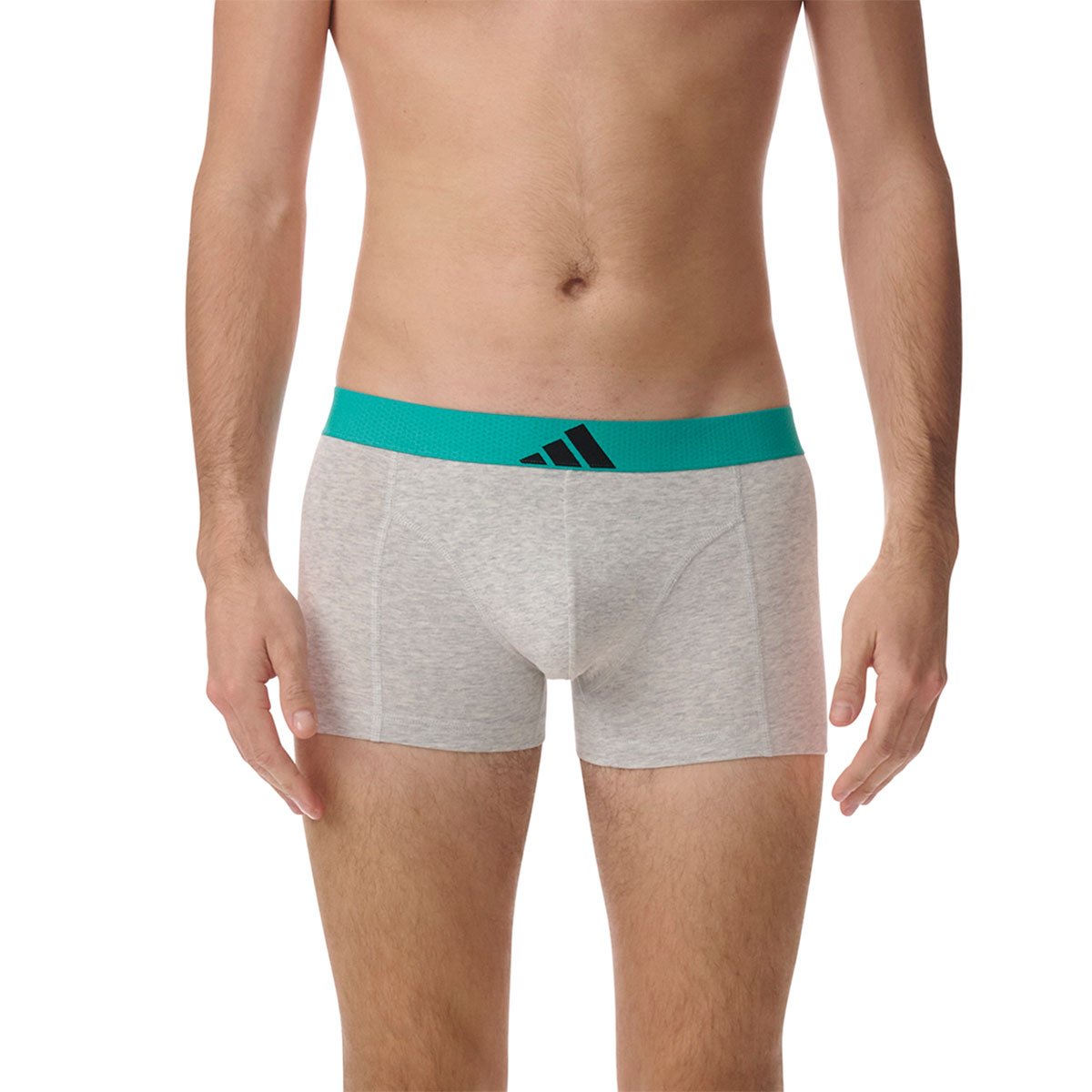 Set of 3 men's active flex cotton body boxers by Adidas Sport ADIDAS UNDERWEAR Black