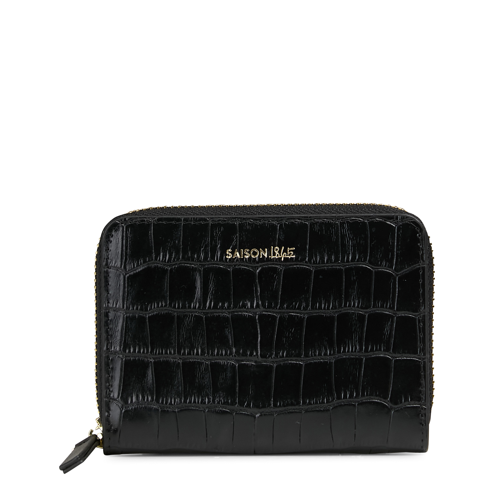 Portefeuille en cuir velours imprimé SAISON 1865