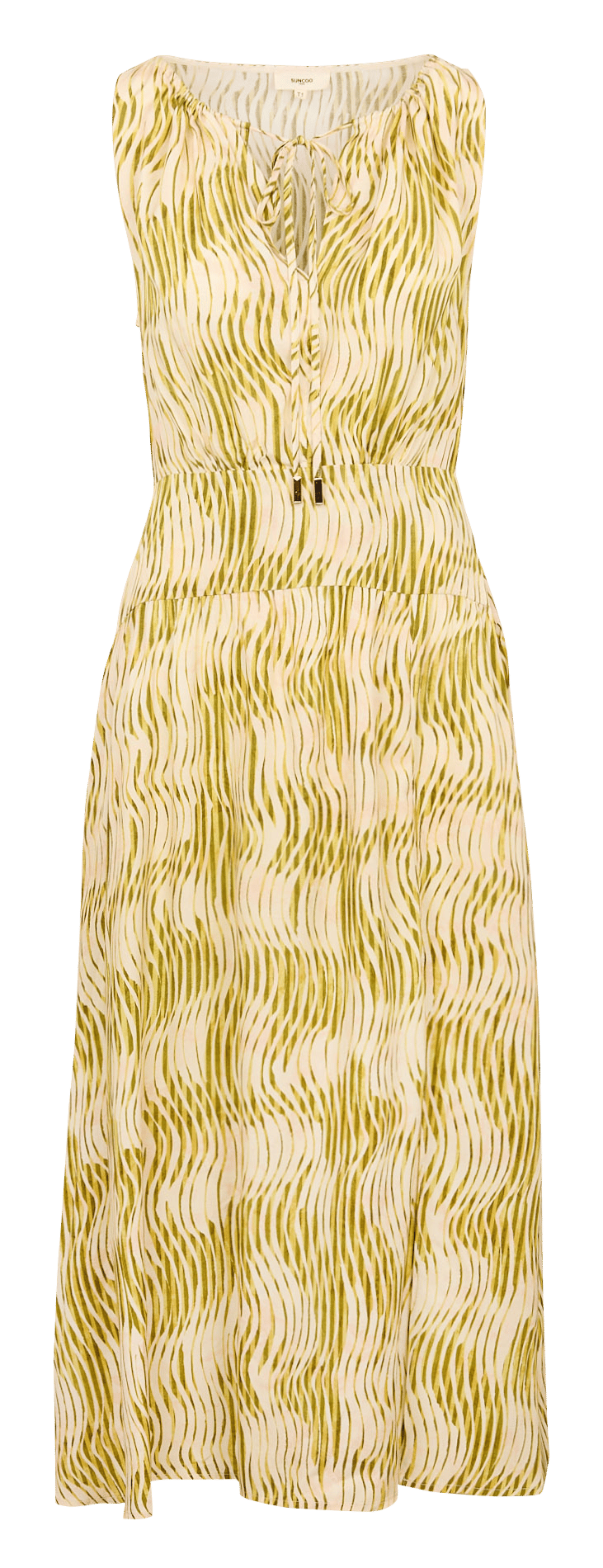 Dana long printed dress SUNCOO Green