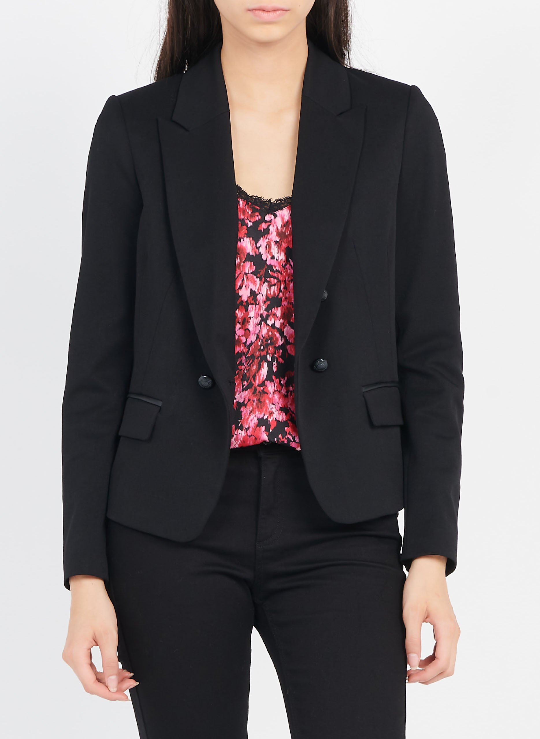 Veste croisée double boutonnage IKKS Noir