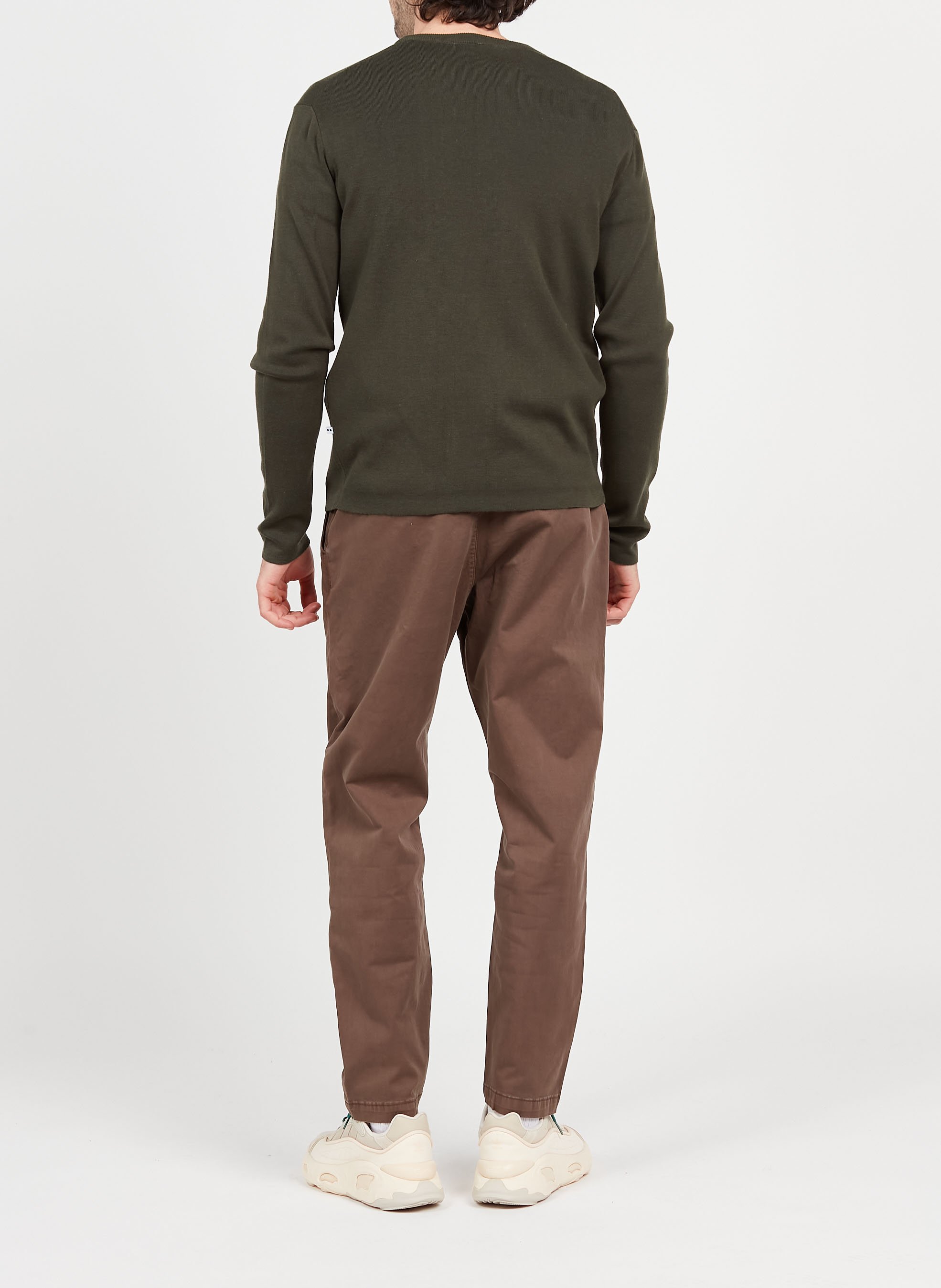 Straight-leg cotton-blend pants MINIMUM Brown