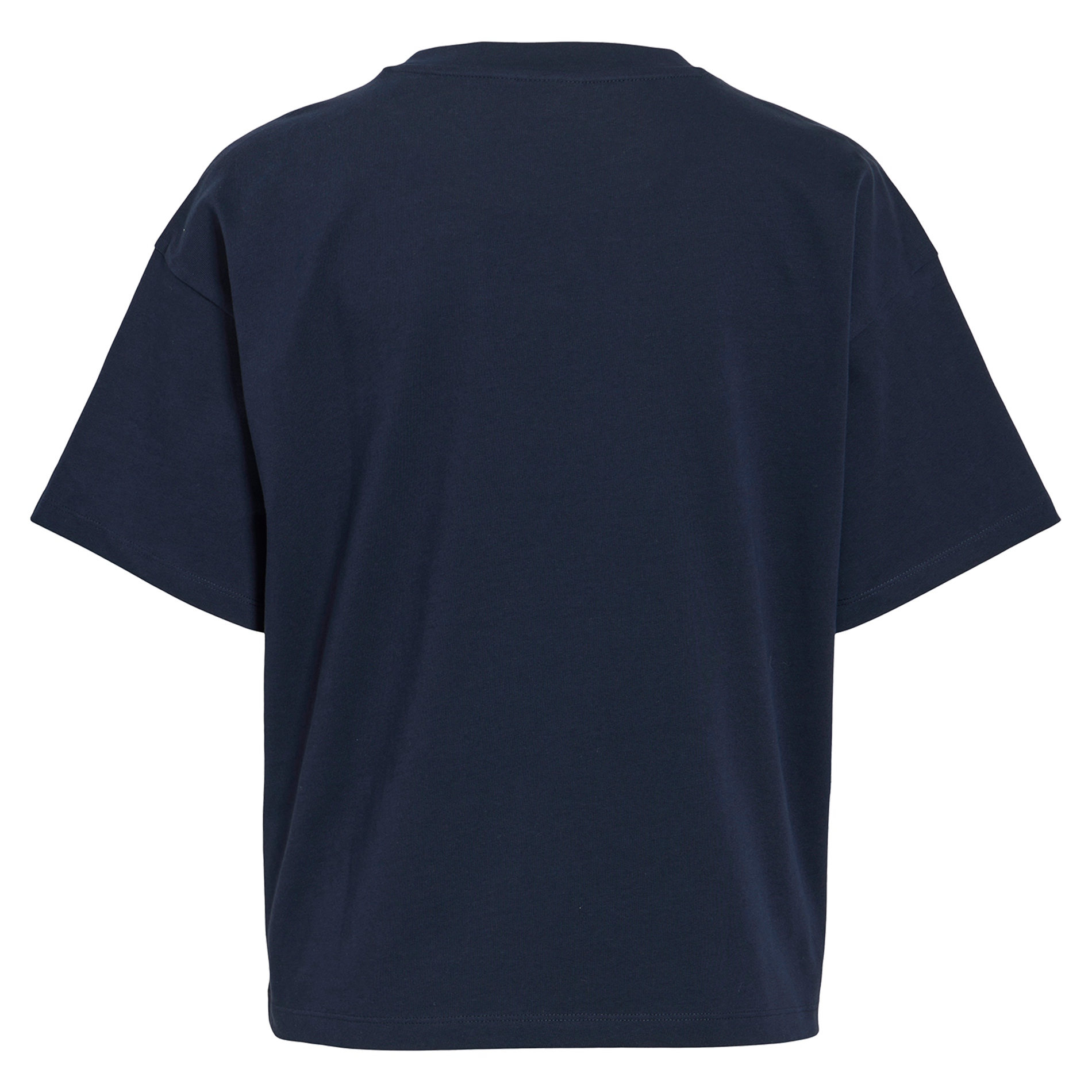 Tee-shirt col rond en coton bio mélangé VILA Bleu