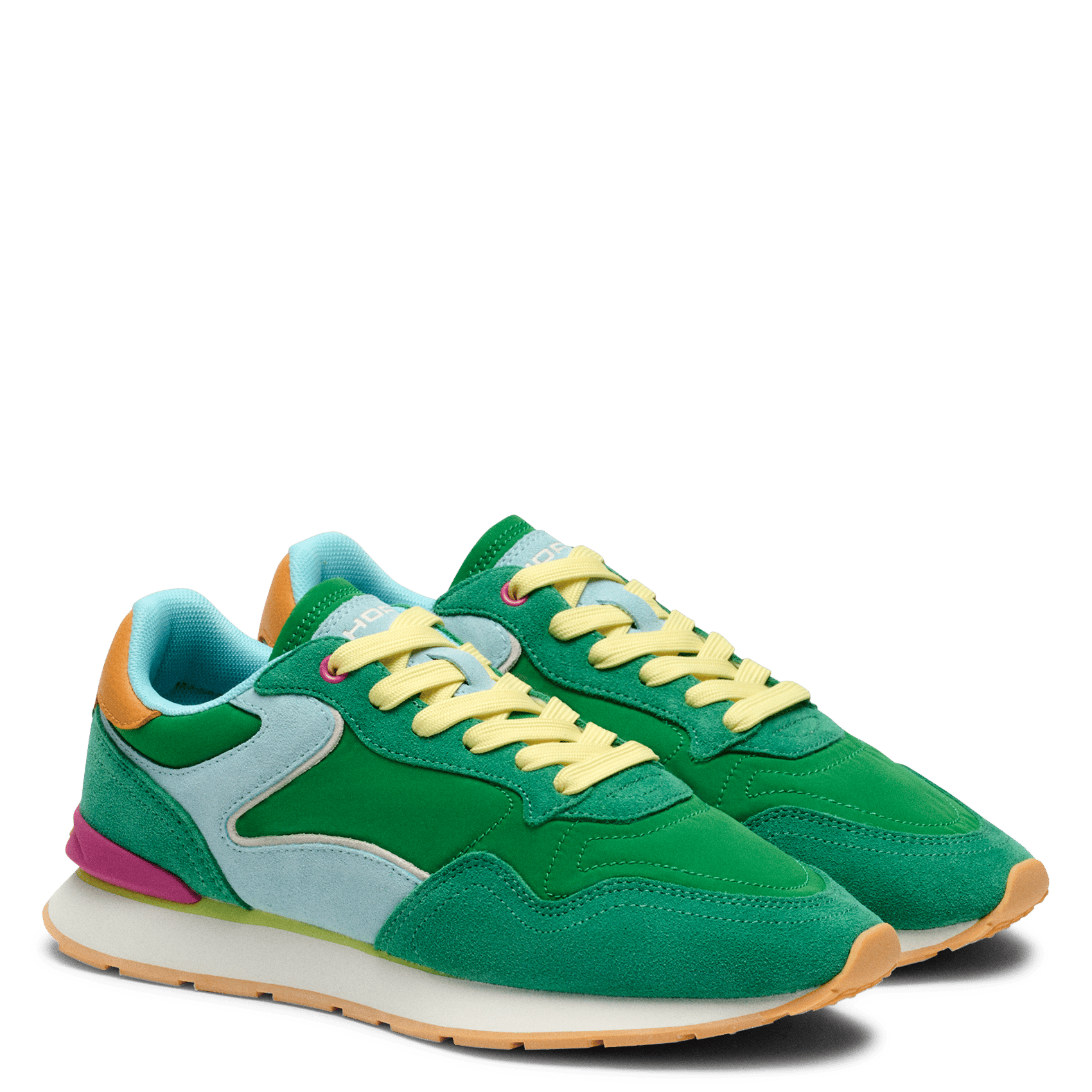 Niedrige Sneaker aus Leder-Mix HOFF Grun