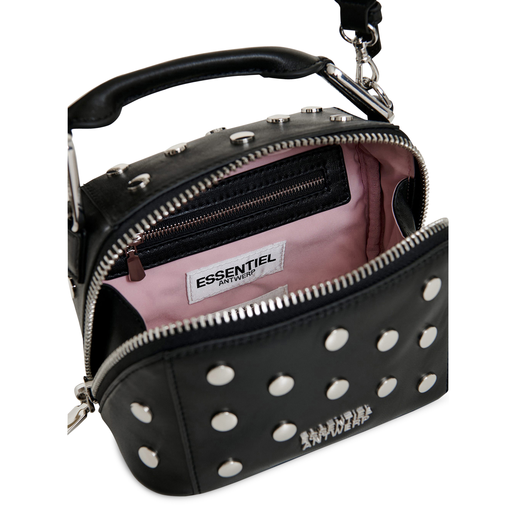 Brieftasche aus Leder ESSENTIEL ANTWERP Schwarz