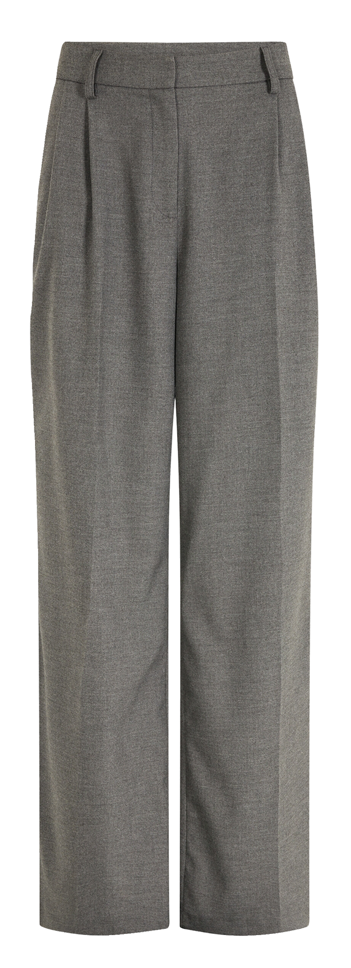 Pantalon large à pinces taille haute MORGAN Gris