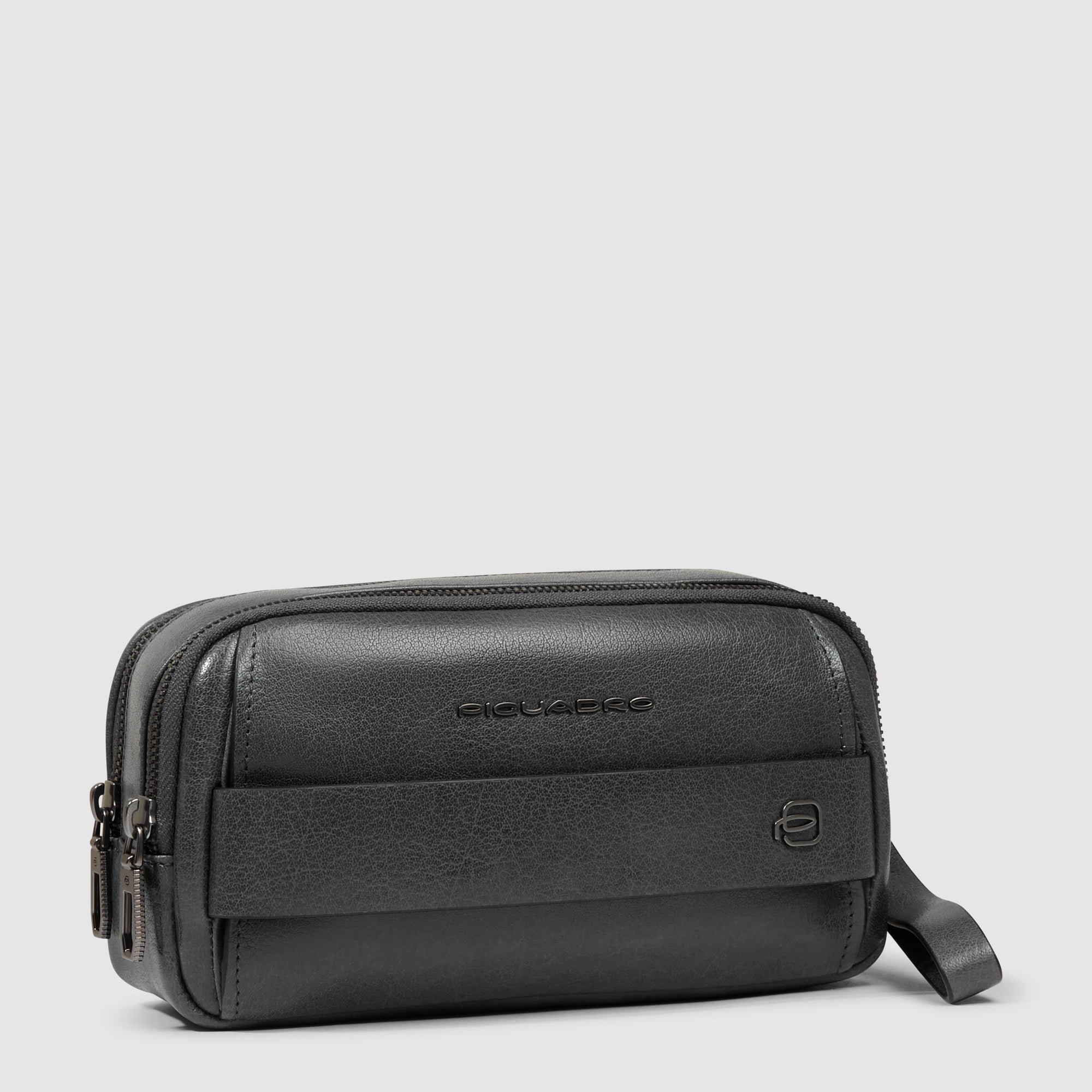 A-line leather skirt PIQUADRO Black