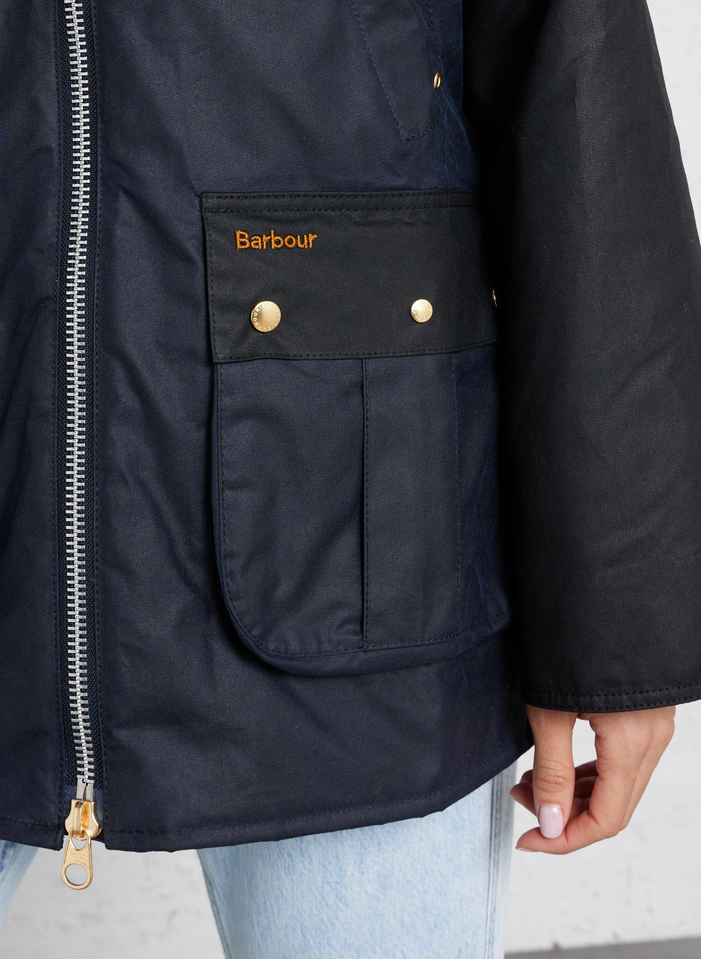 Parka aus gewachster Baumwolle in weiter Passform BARBOUR Blau