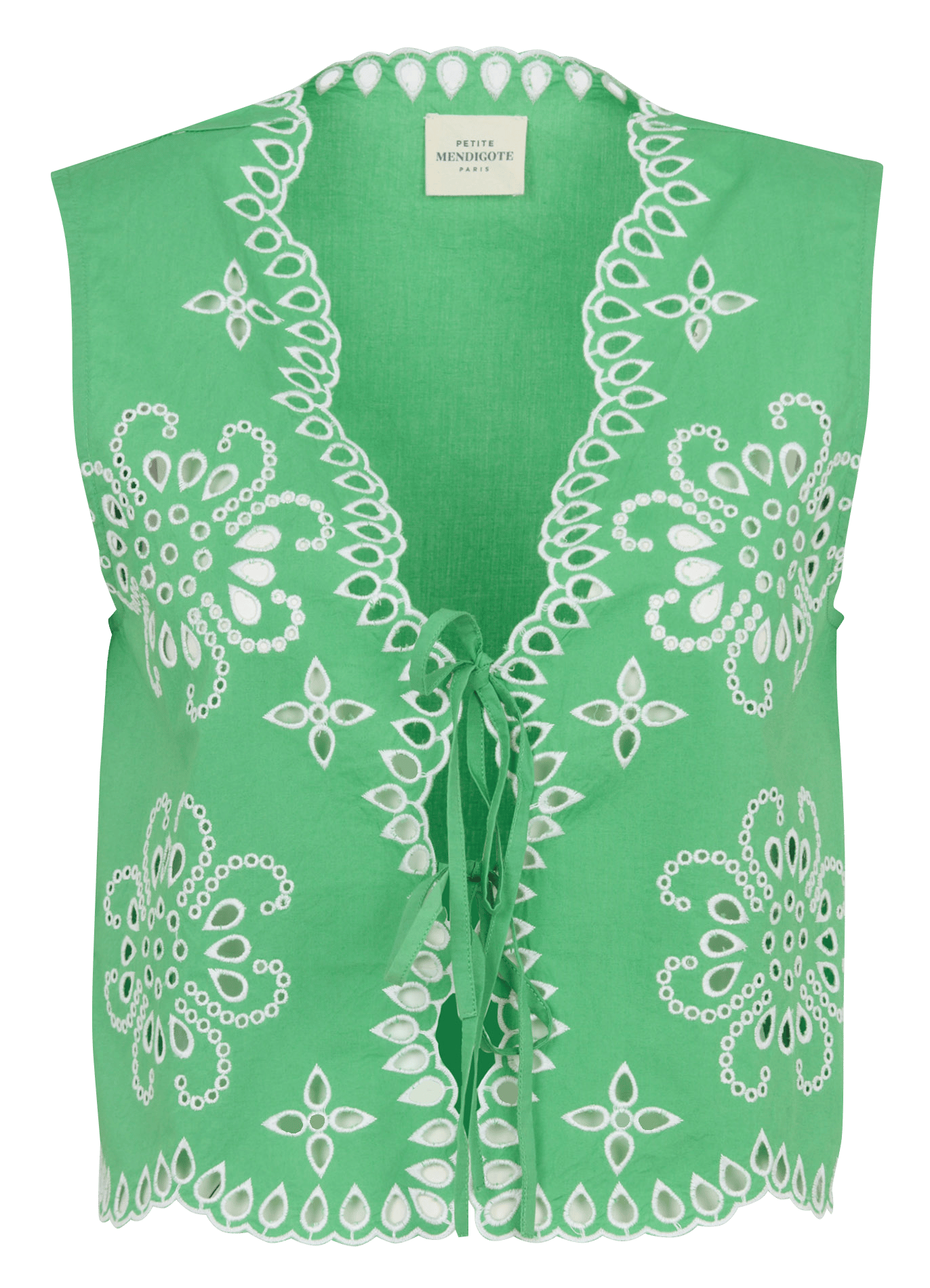 Top brodé en coton PETITE MENDIGOTE