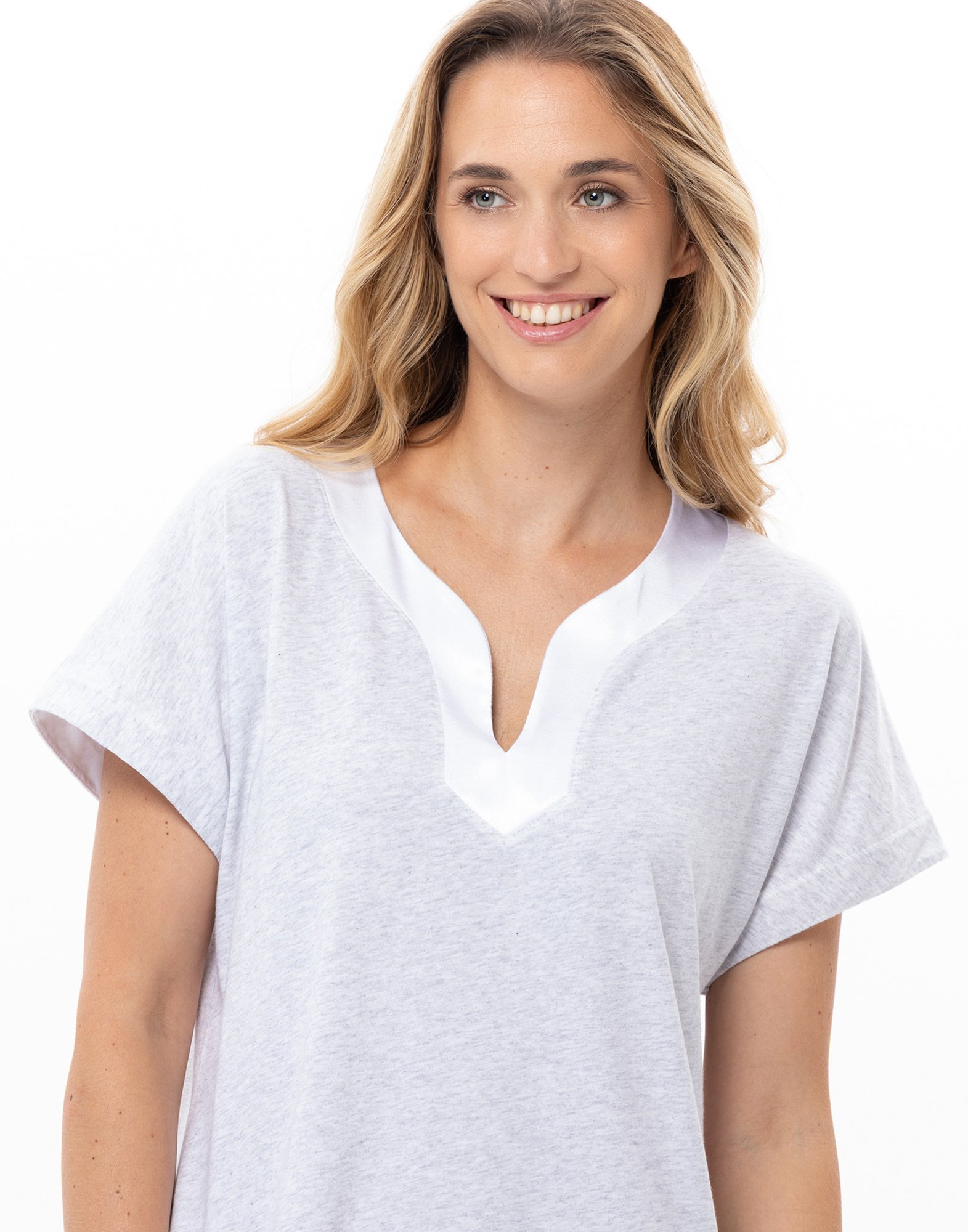 Modal cotton nightshirt LE CHAT Grey