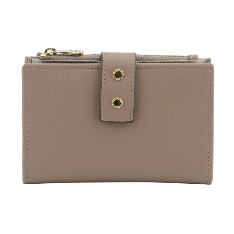 Grained calfskin wallet POURCHET Brown