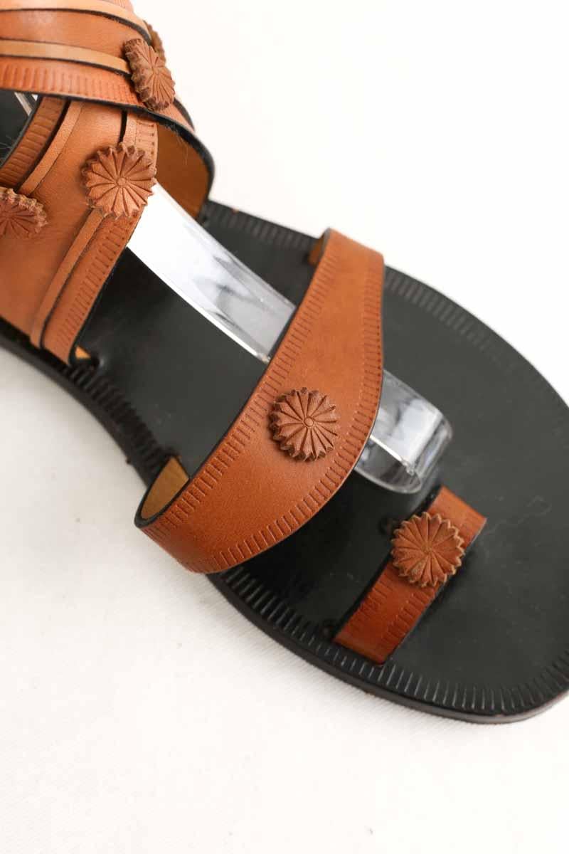 Faux leather sandals ISABEL MARANT ÉTOILE - SECONDE MAIN Brown