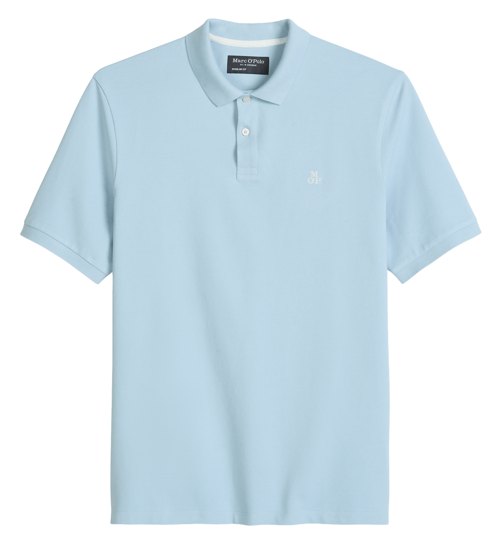 Straight cotton polo shirt MARC O'POLO Blue
