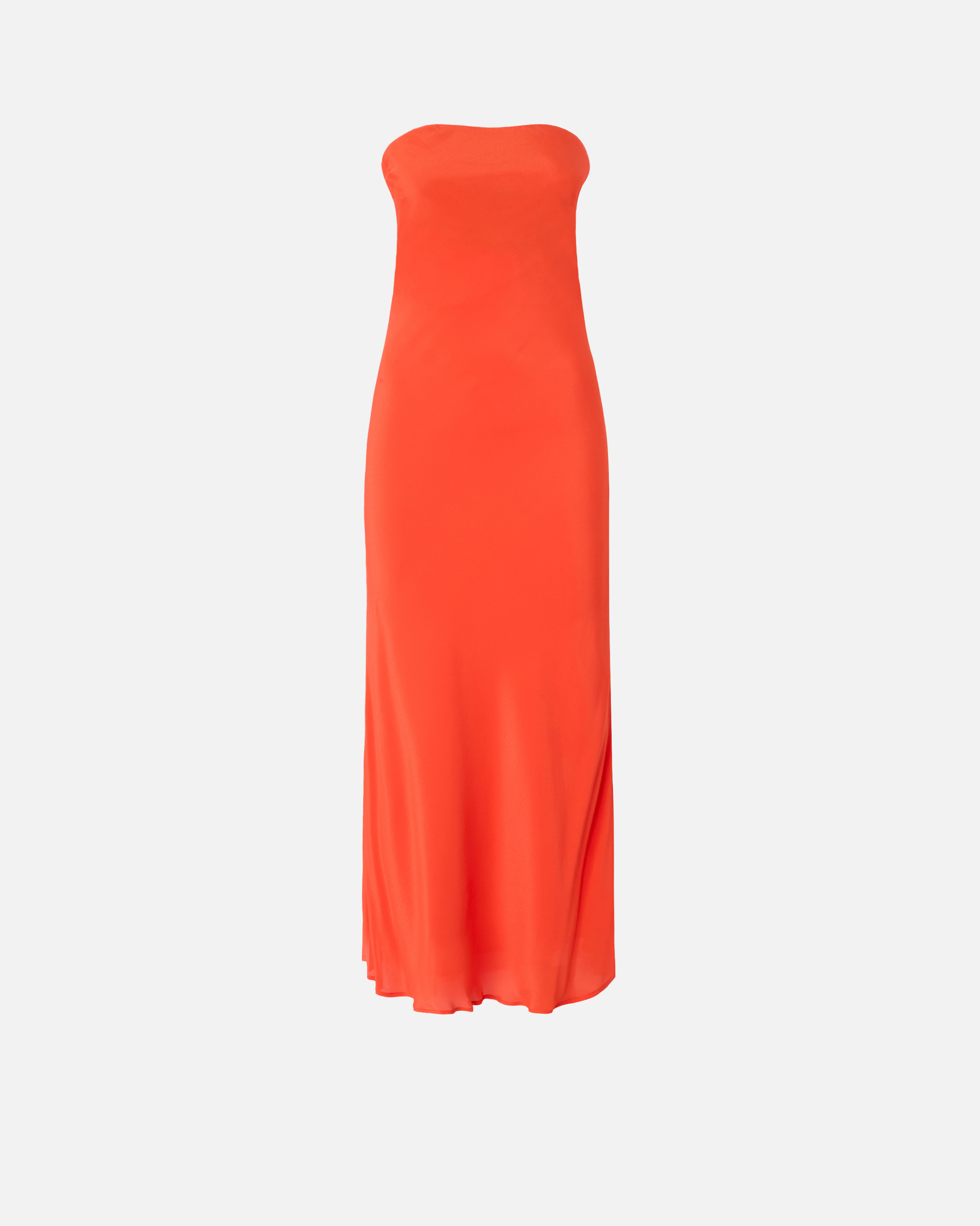 Robe longue bandeau en crêpe de chine viscose et soie PINKO