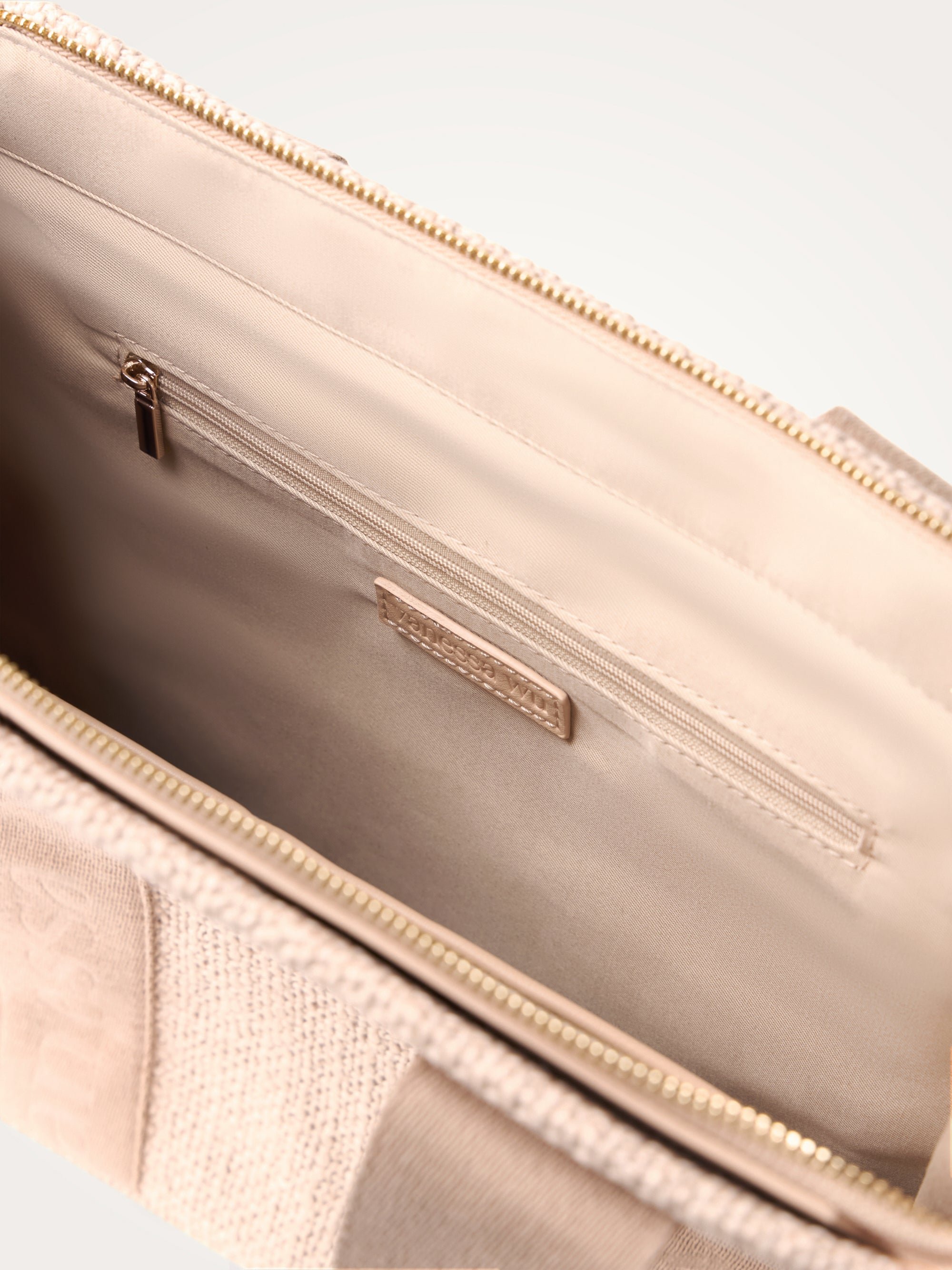 Oversized tote bag with handles VANESSA WU Beige