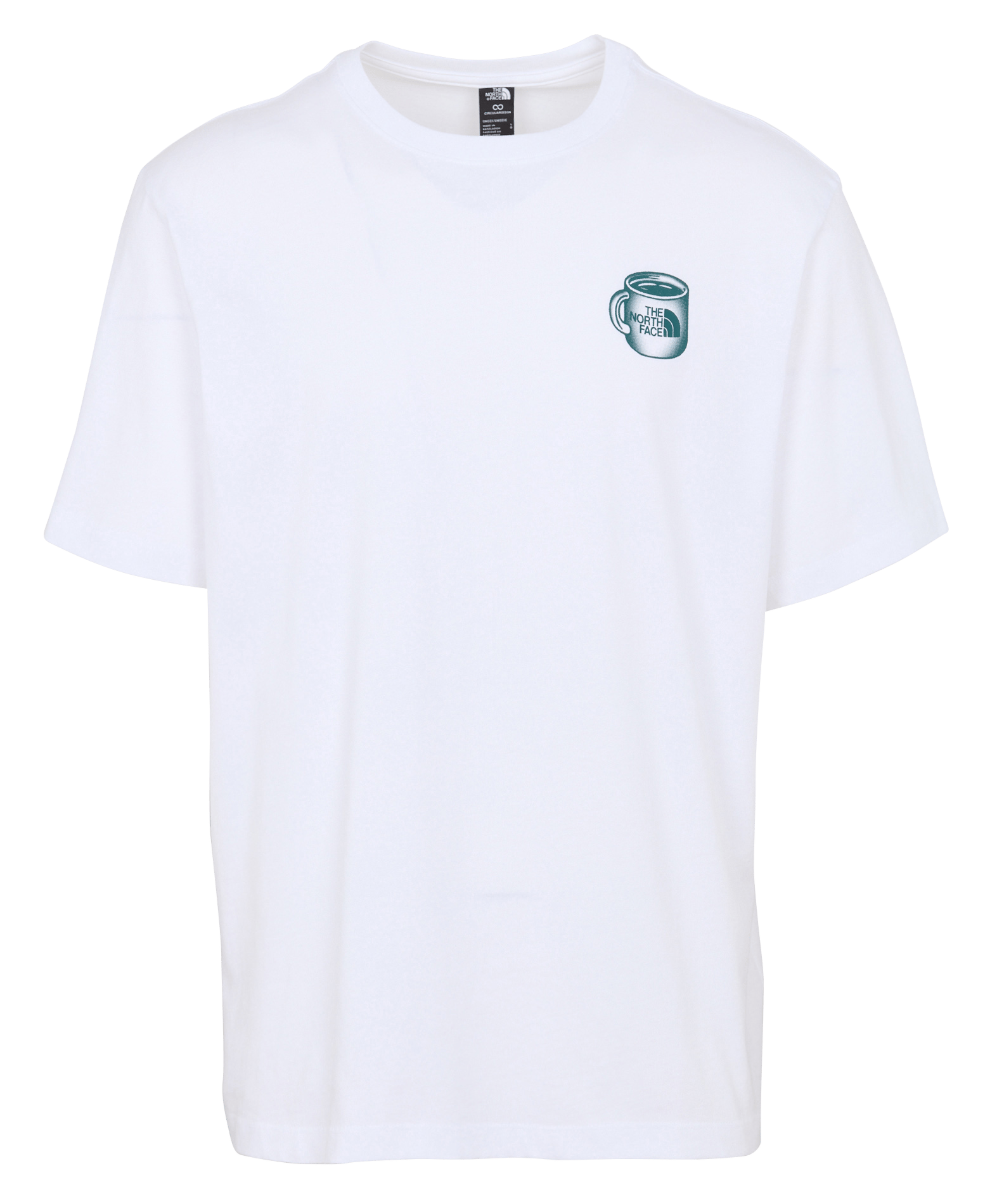 T-shirt manches courtes imprimé en coton THE NORTH FACE Blanc